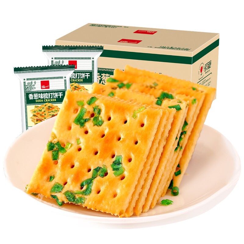 泓一 梳打饼干 香葱味 1kg 12.43元