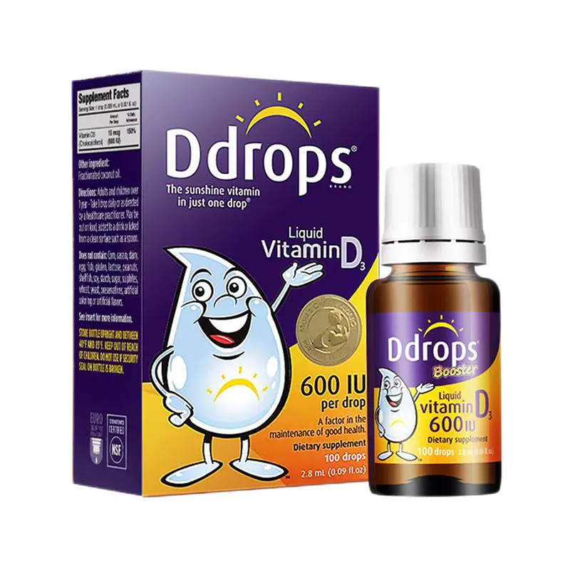 Ddrops 儿童维生素D3滴剂 600IU ￥64.6