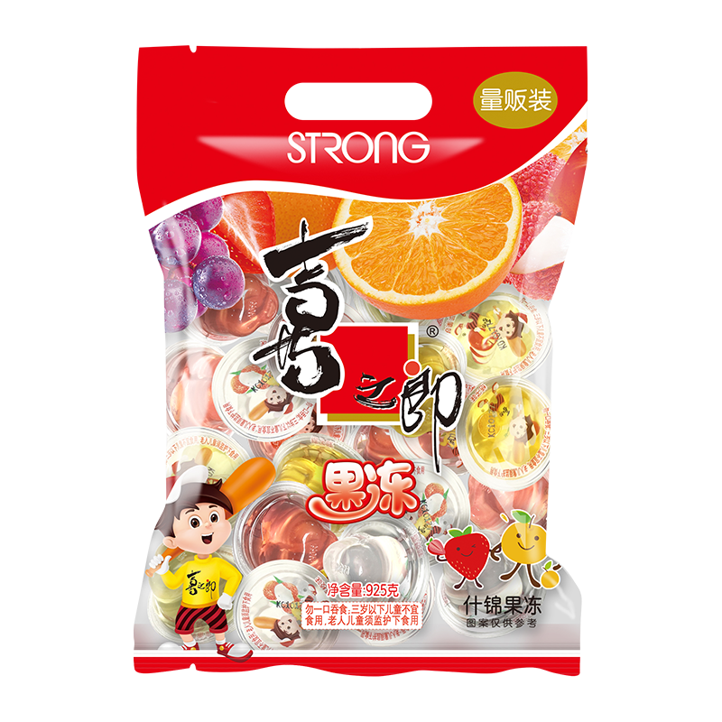 喜之郎 什锦果冻 925g 50杯 6.89元