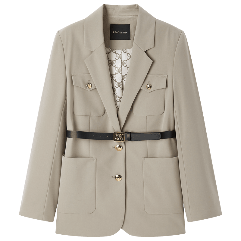 太平鸟 春秋腰带西服女 151元