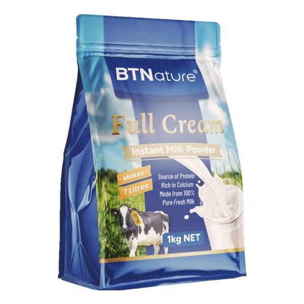 BTNature 蓝胖子 高钙全脂高蛋白奶粉 1kg（礼盒装） 26.5元（需买2件，需用券