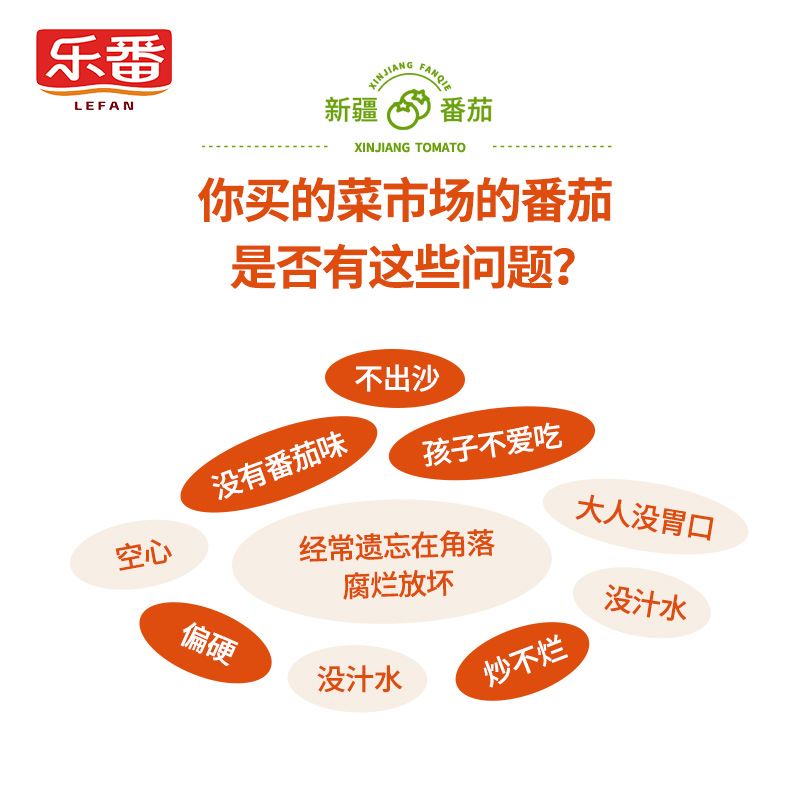 乐番 番茄丁400g家用无添加剂新疆西红柿番茄罐头0脂肪自然成熟 6.9元