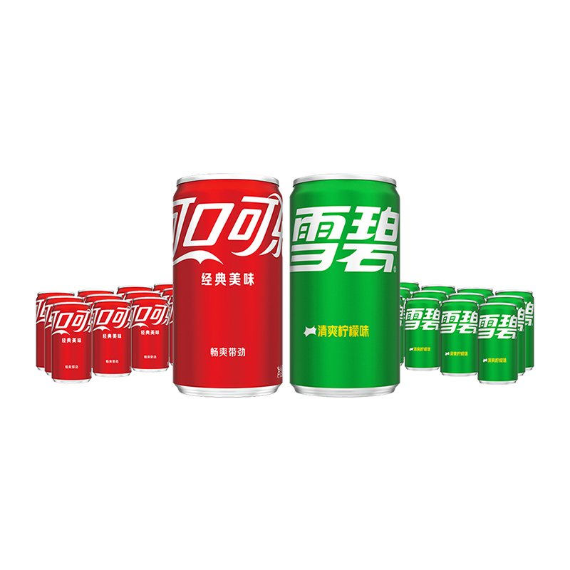 88VIP：Coca-Cola 可口可乐 碳酸饮料mini200ml*12罐+碳酸饮料雪碧200ml*12罐 37.9元