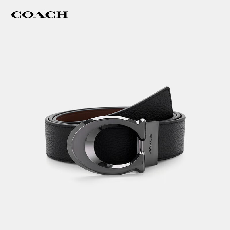 COACH 蔻驰 男士皮带奢侈品皮质C暗扣宽版腰带 CQ013 573.55元（需用券）