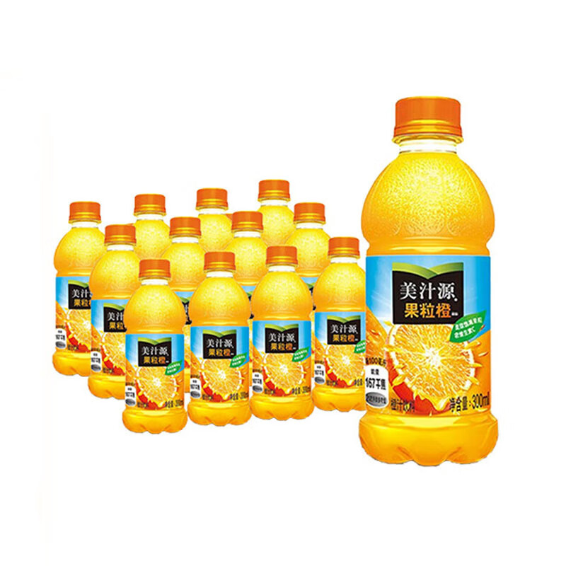 PLUS会员：可口可乐（Coca-Cola）美汁源 果粒橙300ml*12瓶 20.75元包邮（双重优惠