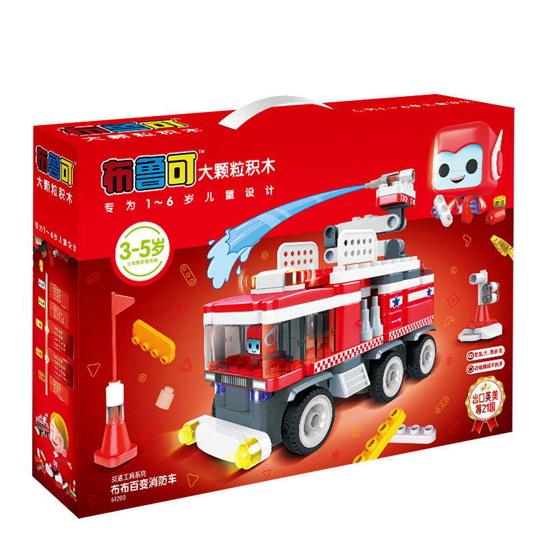 PLUS会员：BLOKS 布鲁可积木 交通工具系列 61203 布布百变消防车+凑单 119.1元（