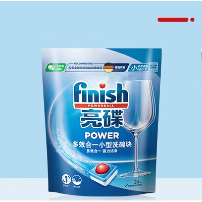 PLUS会员：finish 亮碟 洗碗机专用洗碗块 24块 40.42元（需买2件，共80.85元，双