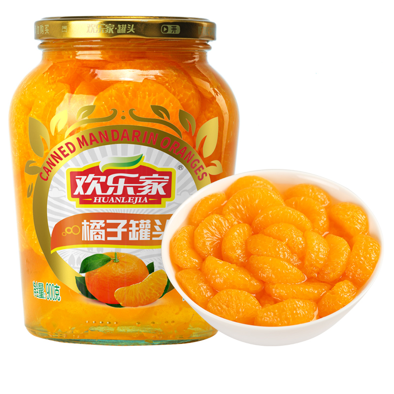 HUANLEJIA 欢乐家 橘子罐头 900g 8.85元（需买4件，需用券）