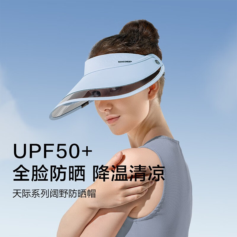 PLUS会员：Beneunder 蕉下 女士大帽檐防晒太阳帽 upf50+ 78.11元（需用券）