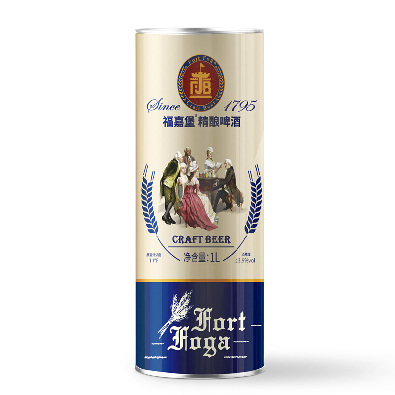 福嘉堡 精酿小麦白啤酒 1L/罐【秒杀尝鲜款】 5.9元