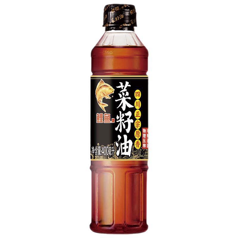 10点：鲤鱼 宗原香非转基因菜籽油 400ML 3.9元