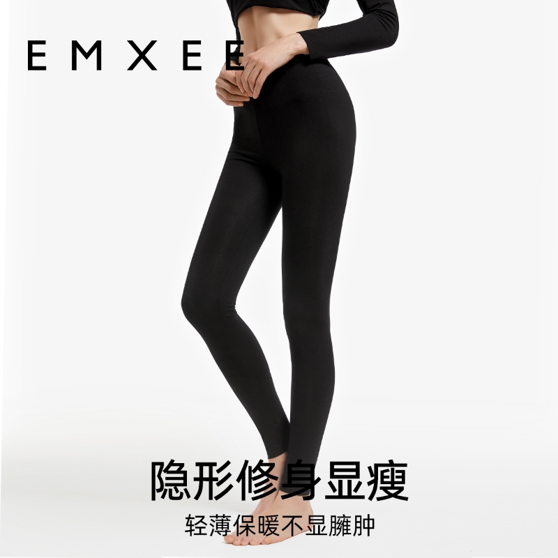 88VIP：EMXEE 嫚熙 女士圆领套头秋衣秋裤秋冬保暖内衣纯棉抗菌打底衫（单件