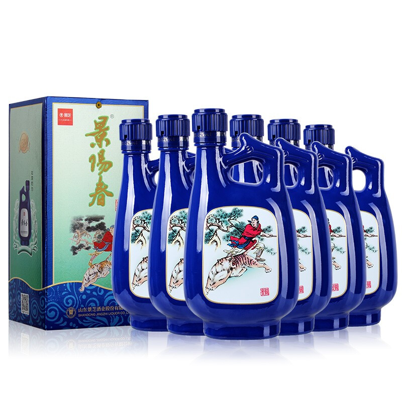 景芝 景阳春如意52度 500mL 6瓶 景阳春 整箱装 315元（需用券）