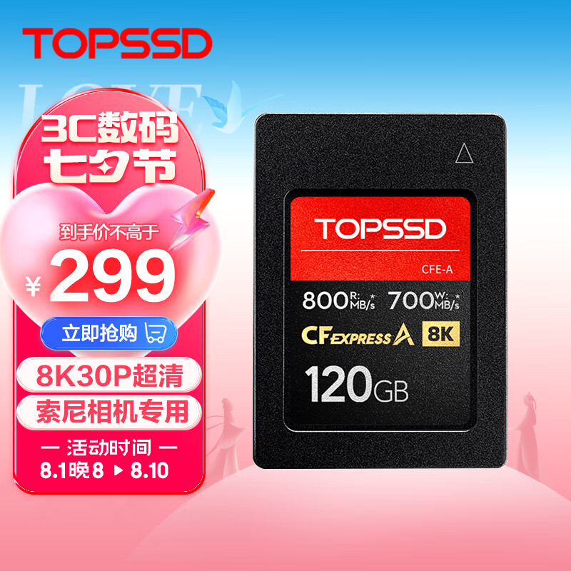 TOPSSD 天硕 CFE-A卡（GJB国军标认证）数据有保证，高品质CFA卡/CFExpress存储卡 1