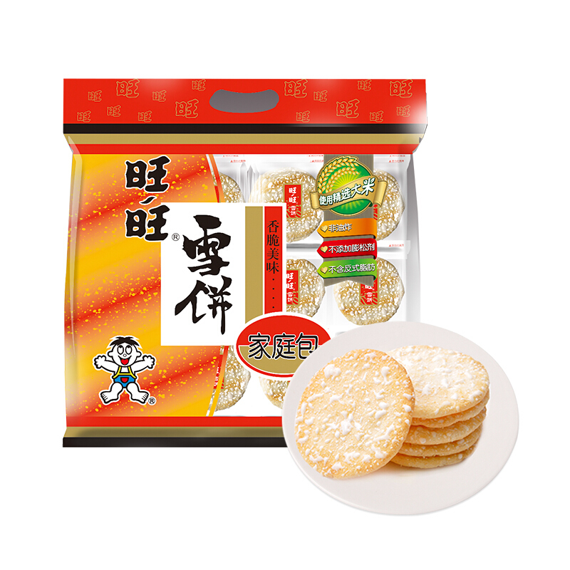 88VIP、松脆甜咸：Want Want 旺旺 雪饼400g 5.23元（需买2件，需用券）