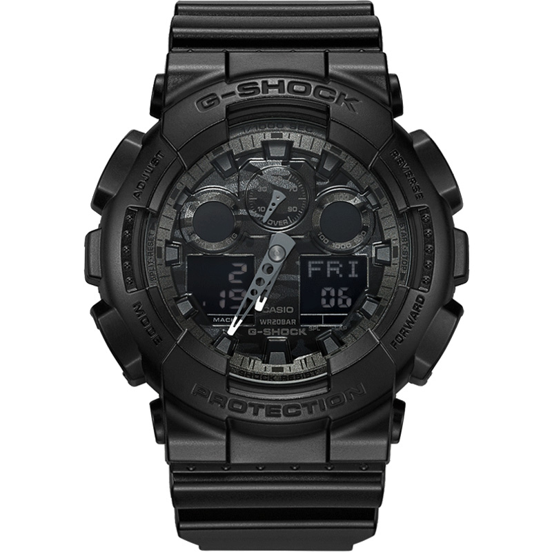 CASIO 卡西欧 g-shock手表男 运动男表迷彩防水防震电子表GA-100CF-1A9 493元（需用