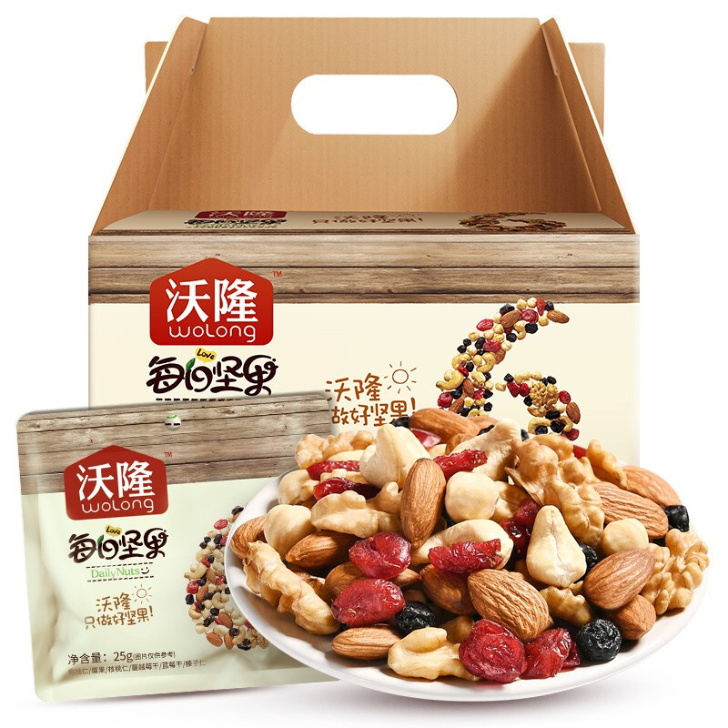 wolong 沃隆 成人A款 每日坚果 混合果仁 750g 118元