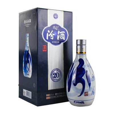 拼多多百亿补贴:汾酒青花20 53度500ml*1瓶装 清香型礼品盒 329元