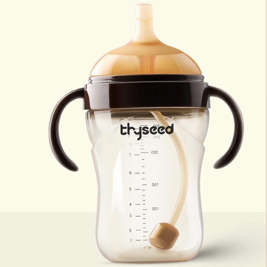 thyseed 世喜 儿童吸管杯 300ml 棕色 120.83元（需用券）