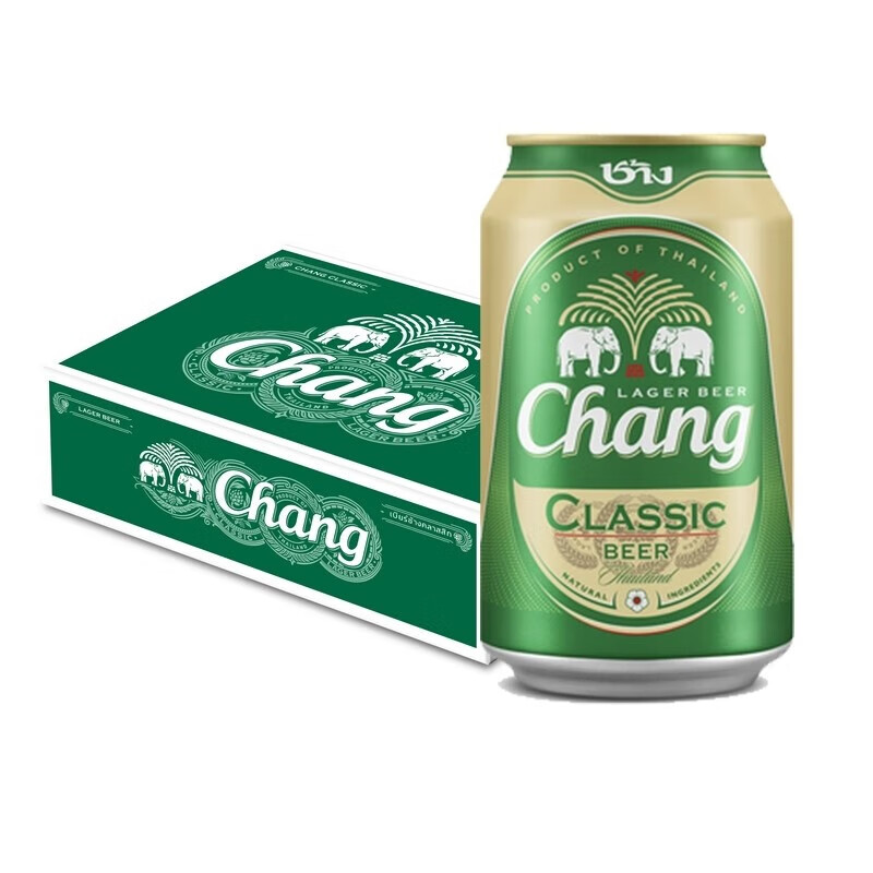 Chang 泰象啤酒 经典单色拉格 330ml*24罐 98元