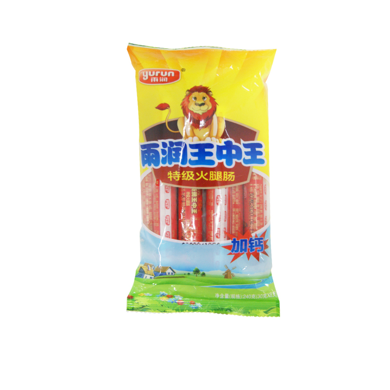 泡面灵魂伴侣：yurun 雨润 加钙特级火腿肠 240g（任选9件） 4.38元（需买6件，