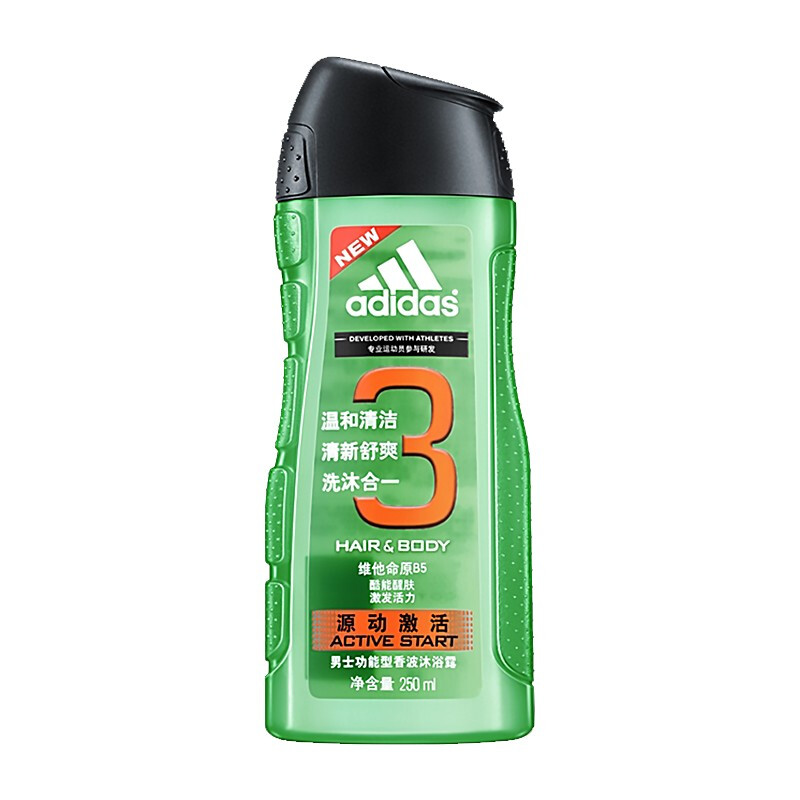 移动端：adidas 阿迪达斯 男士功能型香波沐浴露 源动激活 250ml 9.31元