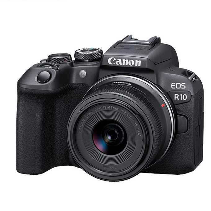 88VIP：Canon 佳能 EOS R10 APS-C画幅 微单相机 黑色 RF-S 18-45mm F4.5 IS STM 变焦镜头 