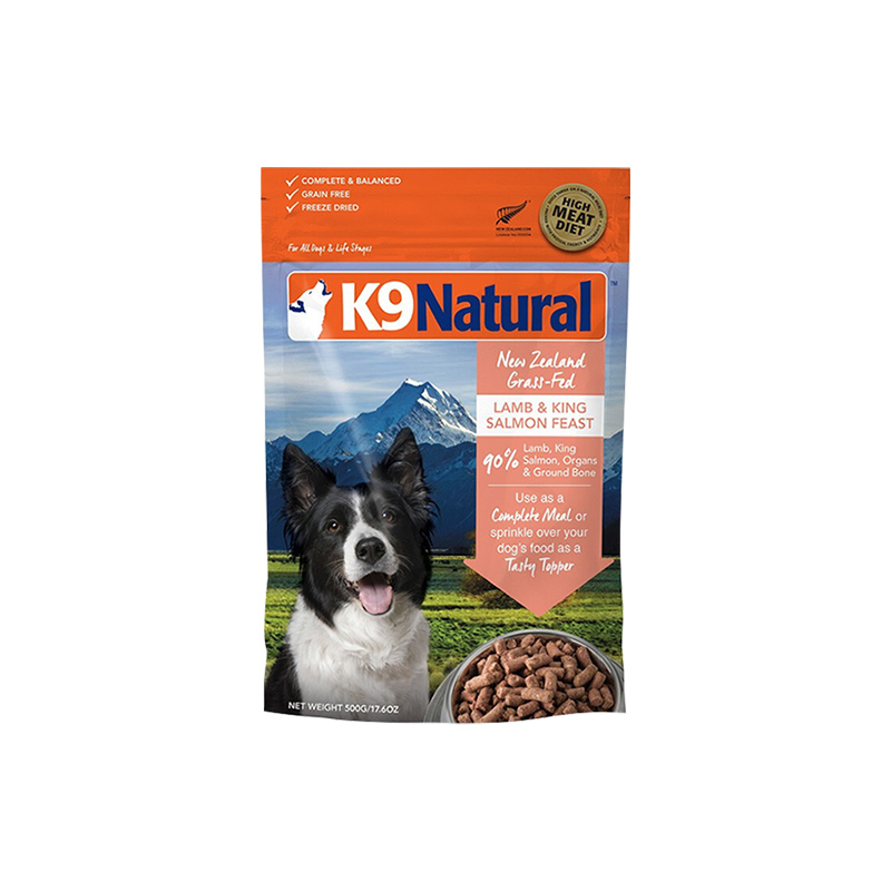 K9Natural 宠源新 K9冻干狗粮新西兰进口生骨肉零食犬主粮500g干粮*2袋临期 463.6