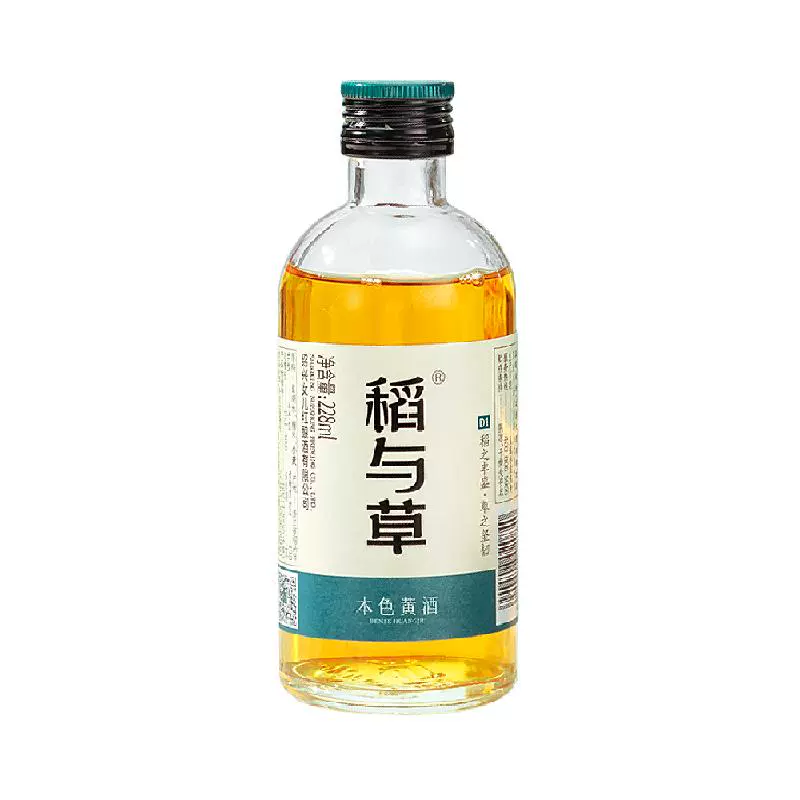 稻与草 绍兴本色黄酒 228ml*1瓶（赠同款1瓶） ￥3.28