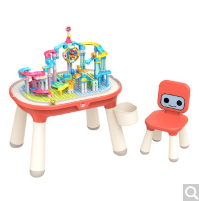 BLOKS 布鲁可积木 80308 成长积木桌 + 80109 数字轨道乐园 449元（需用券）