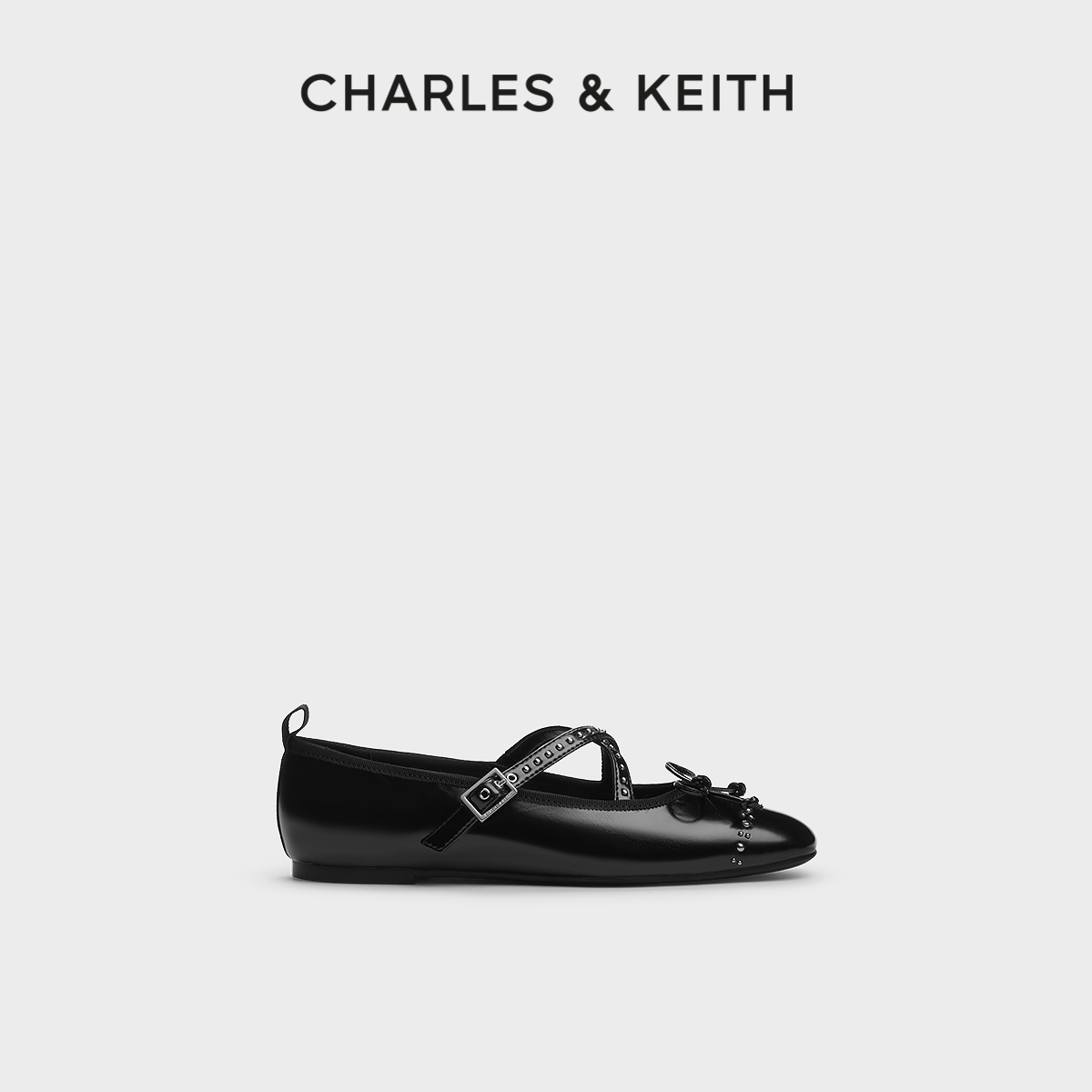 CHARLES & KEITH 24冬 女士芭蕾鞋 CK1-70381023-1 369元