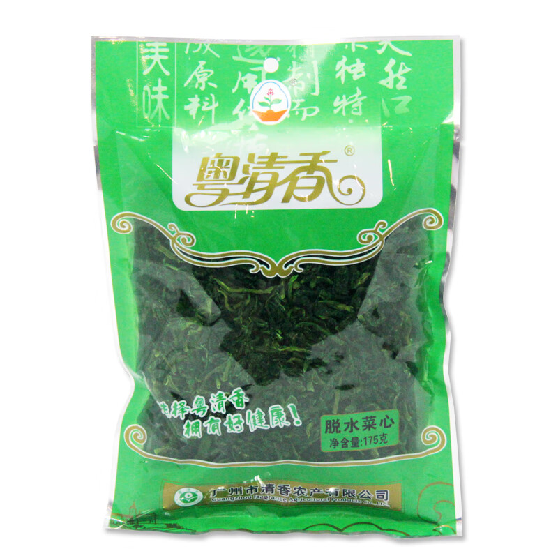 粤清香 优质青菜干货菜类 脱水菜心 175g 18.47元（需买3件，需用券）