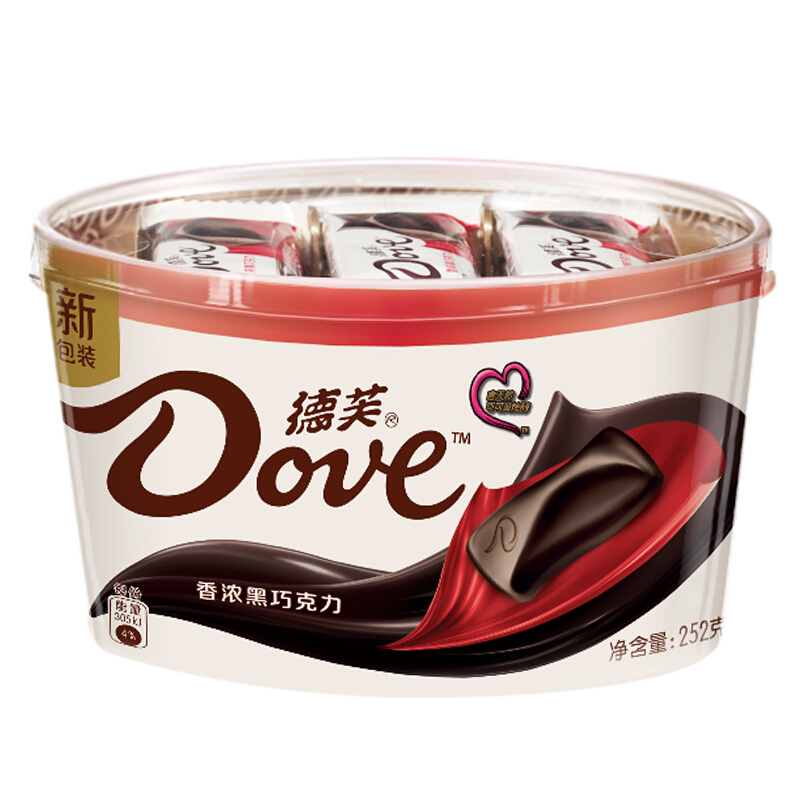 88VIP：Dove 德芙 香浓黑巧克力约39颗234g 17.92元（需用券）