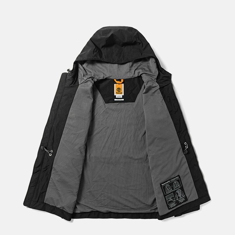 Timberland 冲锋衣男春秋户外运动服徒步登山踢不烂防风连帽夹克A2EJW A2EJW001/ 2