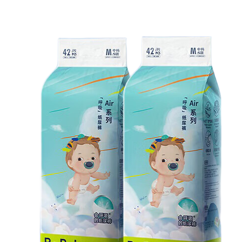 babycare bc babycare AirPro升级款 呼吸系列 2包装 M84片(6-11kg) 110.91元（需用券）