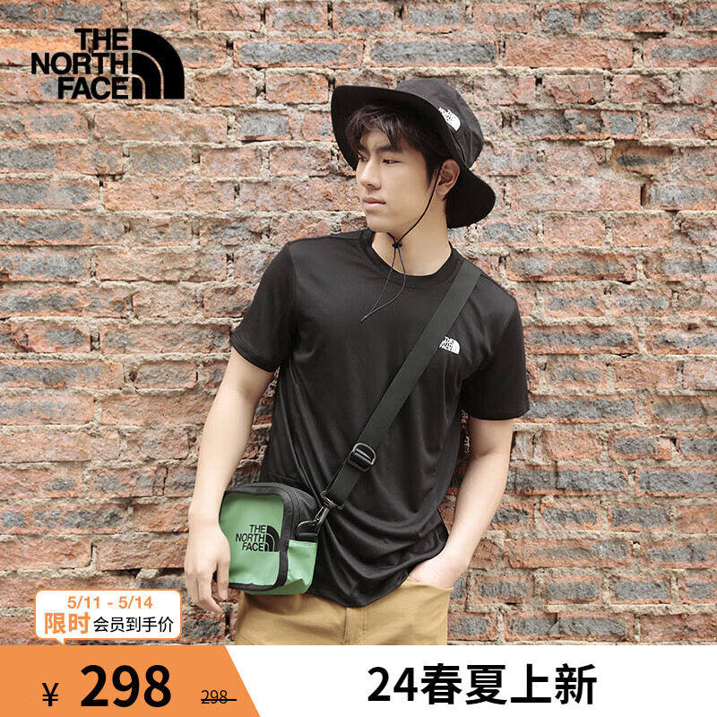 THE NORTH FACE 北面 男吸湿运动半袖舒适柔软简约24春夏新款|8826 JK3/黑色 /185 178