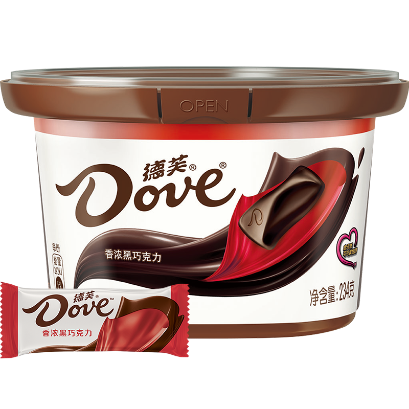 Dove 德芙 香浓黑巧克力 ￥22.6