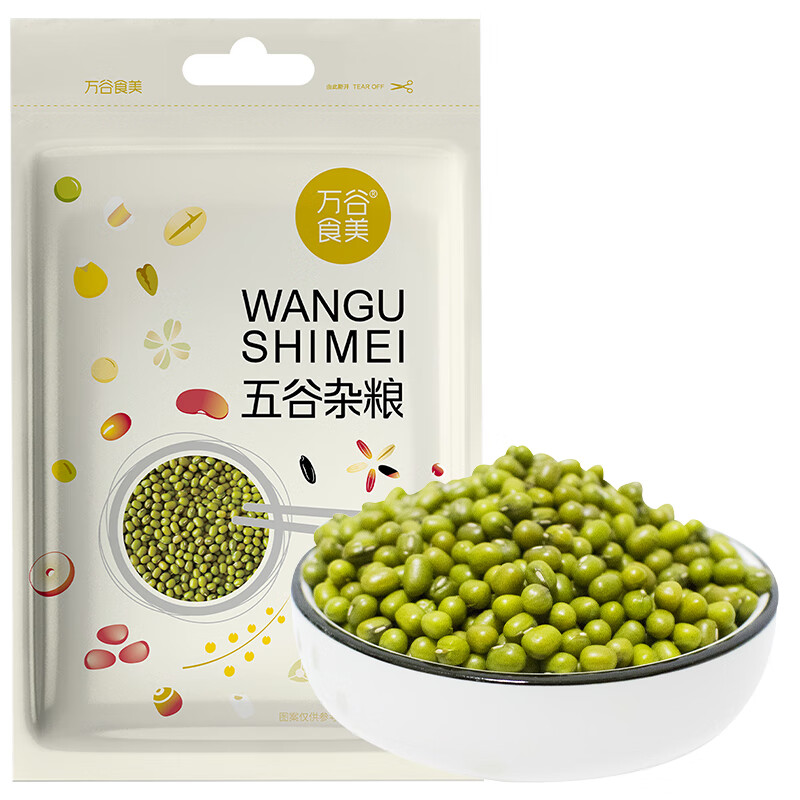 万谷食美 绿豆500g 可打豆浆 绿豆实惠装1斤 2.56元（需用券）