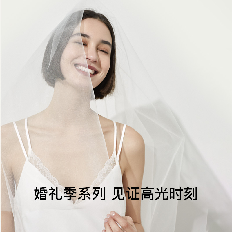 Ubras 婚礼晨袍|节庆红品家居服蕾丝本命年吊带睡裙睡袍性感套装 234元（需