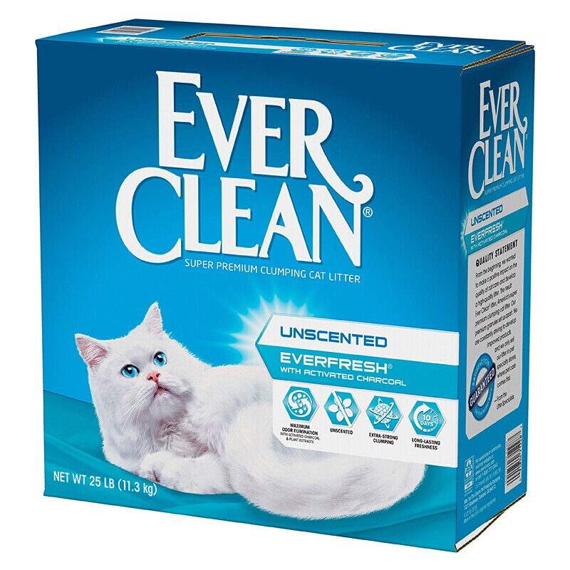 EVER CLEAN 铂钻 蓝白标 膨润土猫砂 11.3kg 无香 99元（需用券）