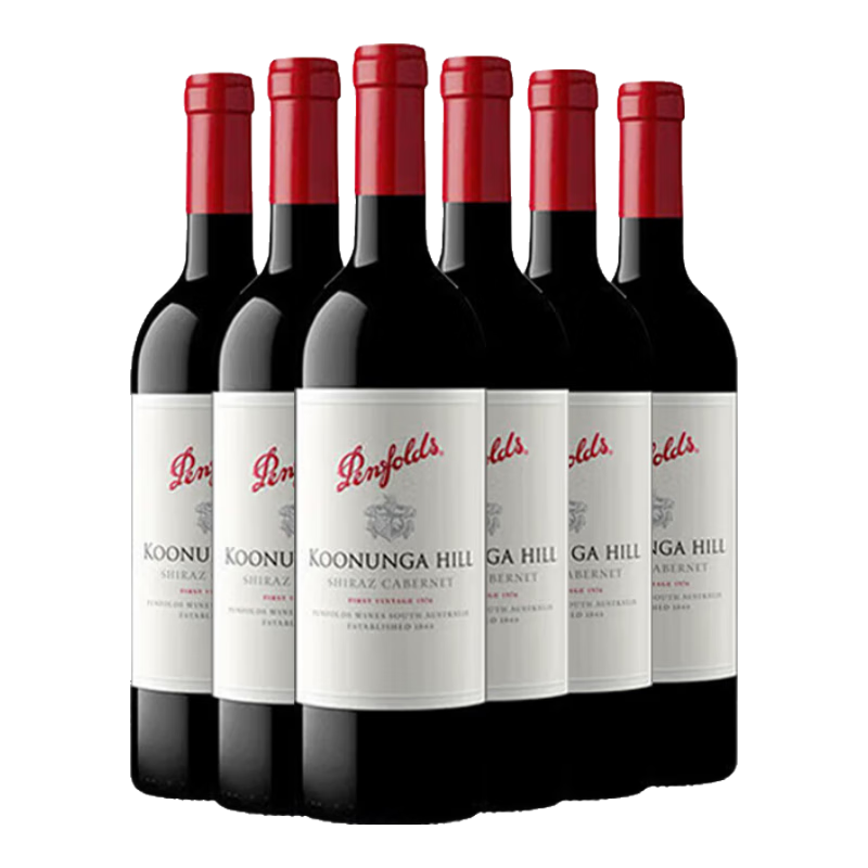 Penfolds 奔富 蔻兰山 赤霞珠/设拉子澳大利亚进口红葡萄酒 年份随机 750ml*6瓶 