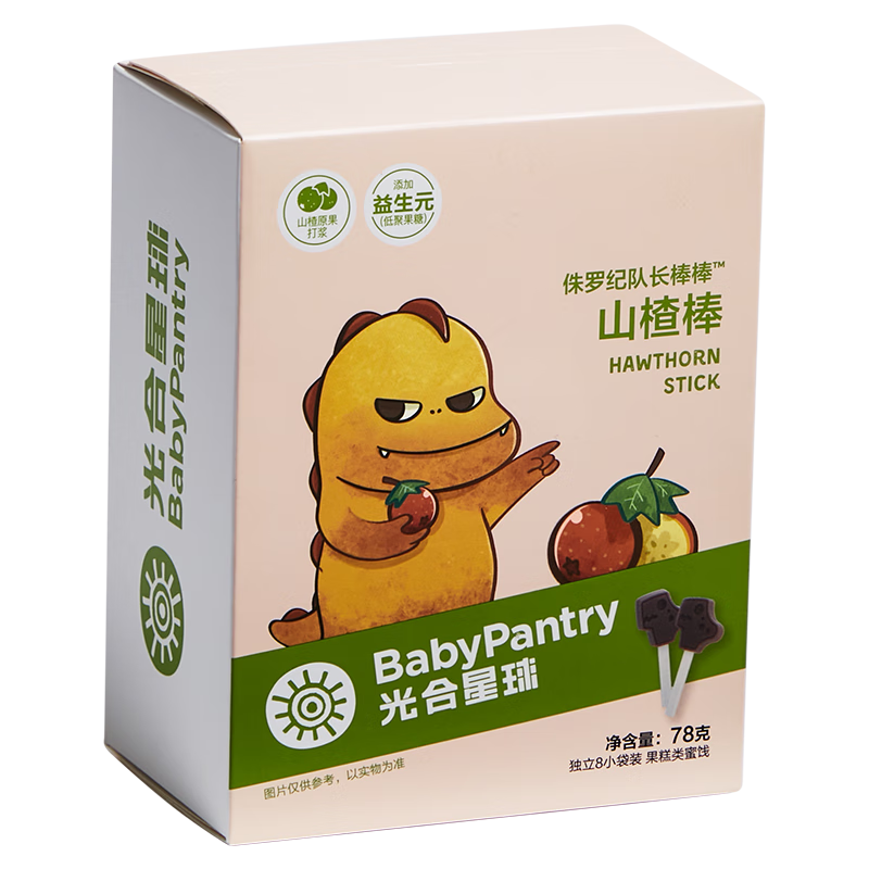 plus会员:光合星球（THE BABYPANTRY）babycare 山楂棒 78g＊4件 31.4元包邮（合7.85元/