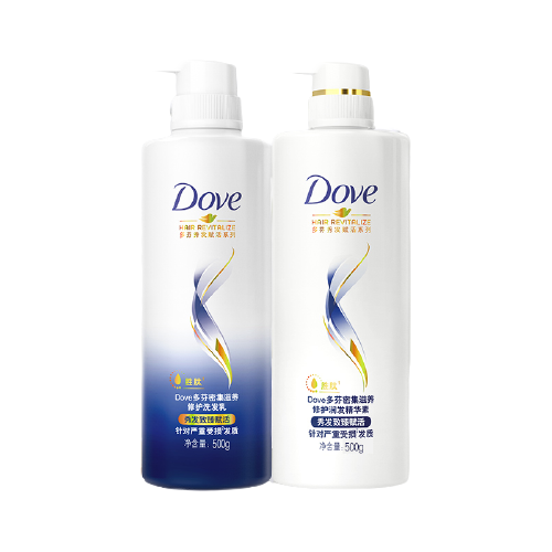 Dove 多芬 密集滋养氨基酸洗发水护发素改善毛躁500g+195g 25.9元（需用券）