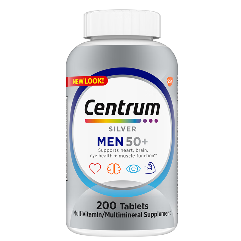 PLUS会员：Centrum 善存 进口银片 中老年男士复合维生素200粒 100.83元 （需用券