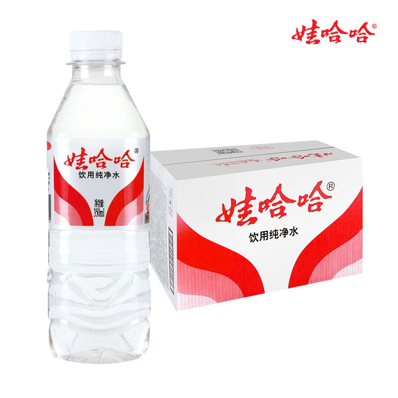 WAHAHA 娃哈哈 纯净水饮用水350ml/×24瓶 整箱 16.4元