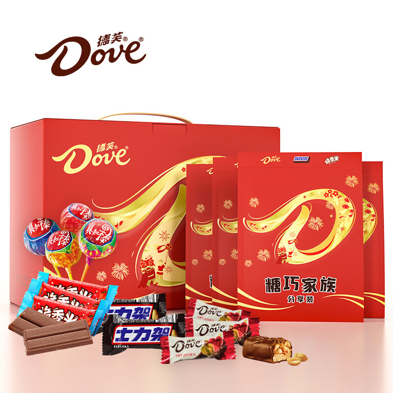 Dove 德芙 巧克力礼盒 400g 龙年年货礼盒 34.9元（需用券）