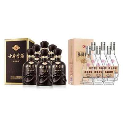 古井贡酒 古5 55度 500ml*6瓶+黄鹤楼 经典H6 53度 500ml*6瓶 组合装 1050元 包邮（