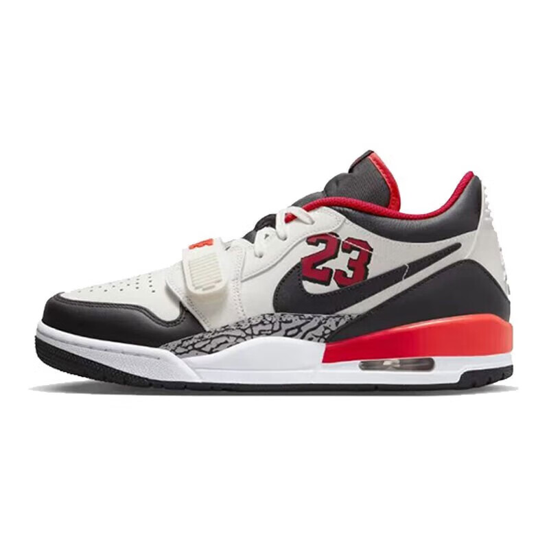 NIKE 耐克 AIR JORDAN LEGACY 312 LOW 低帮黑白红复古篮球鞋 FJ7221-101 40 619元