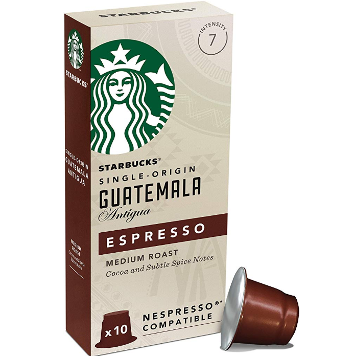 ￥327 starbucks 星巴克 危地马拉 浓缩烘焙胶囊咖啡10粒*12盒装
