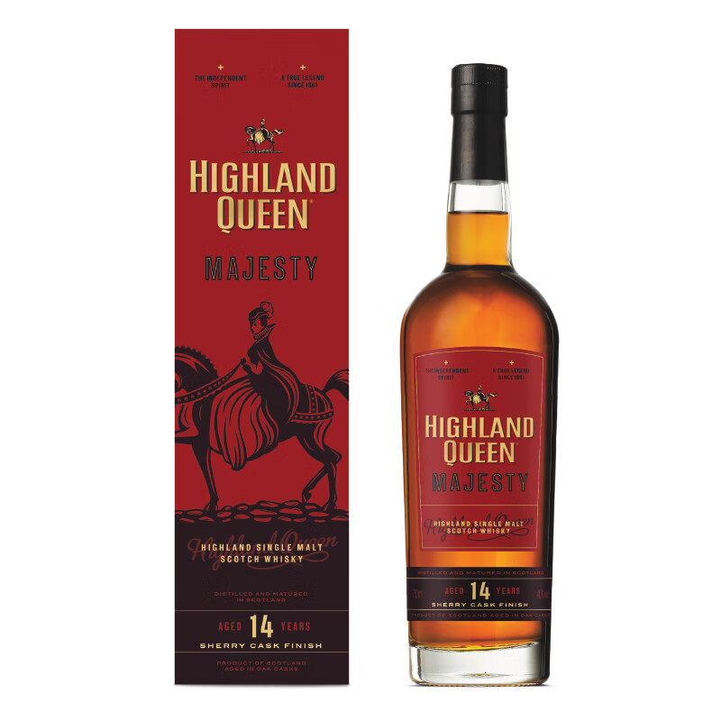 HIGHLAND QUEEN 高地女王 14年雪莉桶单一麦芽威士忌 700ml 285元（需用券）